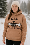 Cleveland Edition Dusty Pink Team Perro Teeth and Bone Logo Embroidery Hoodie