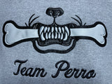 Light Steel Team Perro Logo Teeth and Bone Hoodie (Coming Soon!!!)