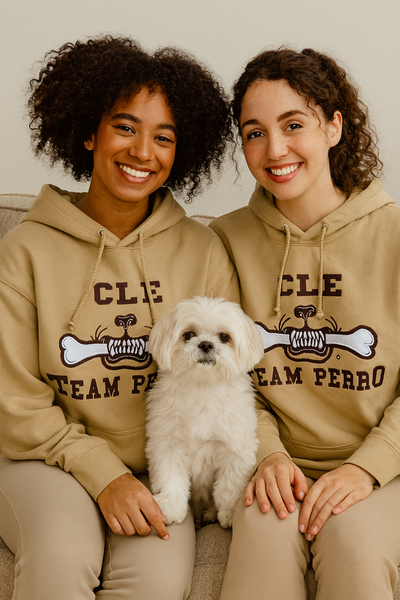 Cleveland Edition Sandstone Team Perro Teeth and Bone Logo Embroidery Hoodie