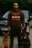 Cleveland Edition Brown Team Perro Teeth and Bone Logo Embroidery Hoodie