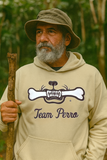 Tan Team Perro Teeth and Bone Logo Embroidery Lightweight Hoodie