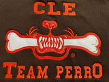 Kids Cleveland Edition Brown Team Perro Teeth and Bone Logo Embroidery Hoodie