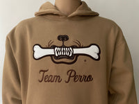 Sandstone Team Perro Teeth and Bone Logo Embroidery Hoodie