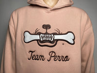 Blush Pink Team Perro Logo Teeth and Bone Hoodie (Coming Soon!!!)