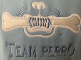 Aqua Blue Team Perro Logo Teeth and Bone Hoodie (Coming Soon!!!)