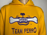 Gold and Purple Team Perro Logo Teeth and Bone Block Hoodie (Coming Soon!!!)