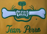 Gold and Green Team Perro Logo Teeth and Bone Hoodie (Coming Soon!!!)