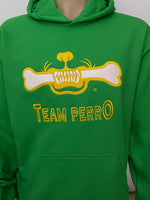 Green and Gold Team Perro Logo Teeth and Bone Hoodie (Coming Soon!!!)