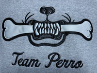 Light Steel Team Perro Logo Teeth and Bone Hoodie (Coming Soon!!!)