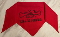 Holiday Red Team Perro Logo Large Dog Bandana