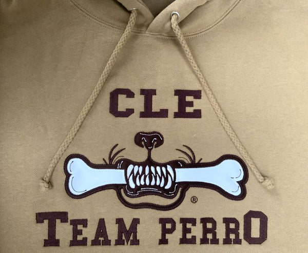 Cleveland Edition Sandstone Team Perro Teeth and Bone Logo Embroidery Hoodie