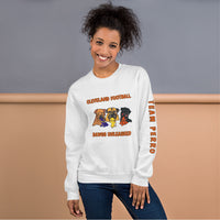 Rivals Three Cleveland Football Dawgs Unleashed Original Art Unisex Sweatshirt