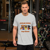 Rivals Three Cleveland Football Dawgs Unleashed Original Art Short-Sleeve Unisex T-Shirt