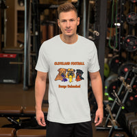 Rivals Three Cleveland Football Dawgs Unleashed Original Art Short-Sleeve Unisex T-Shirt