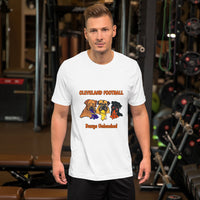 Rivals Three Cleveland Football Dawgs Unleashed Original Art Short-Sleeve Unisex T-Shirt